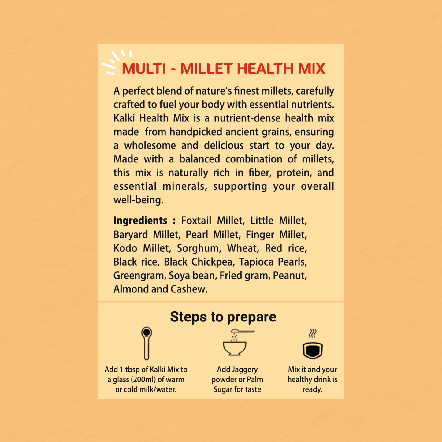 Multi Millet Health Mix – 250g (17+ Millets & Grains)