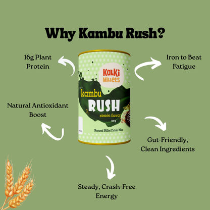 Kambu Rush Drink – Elaichi Flavor (100g)