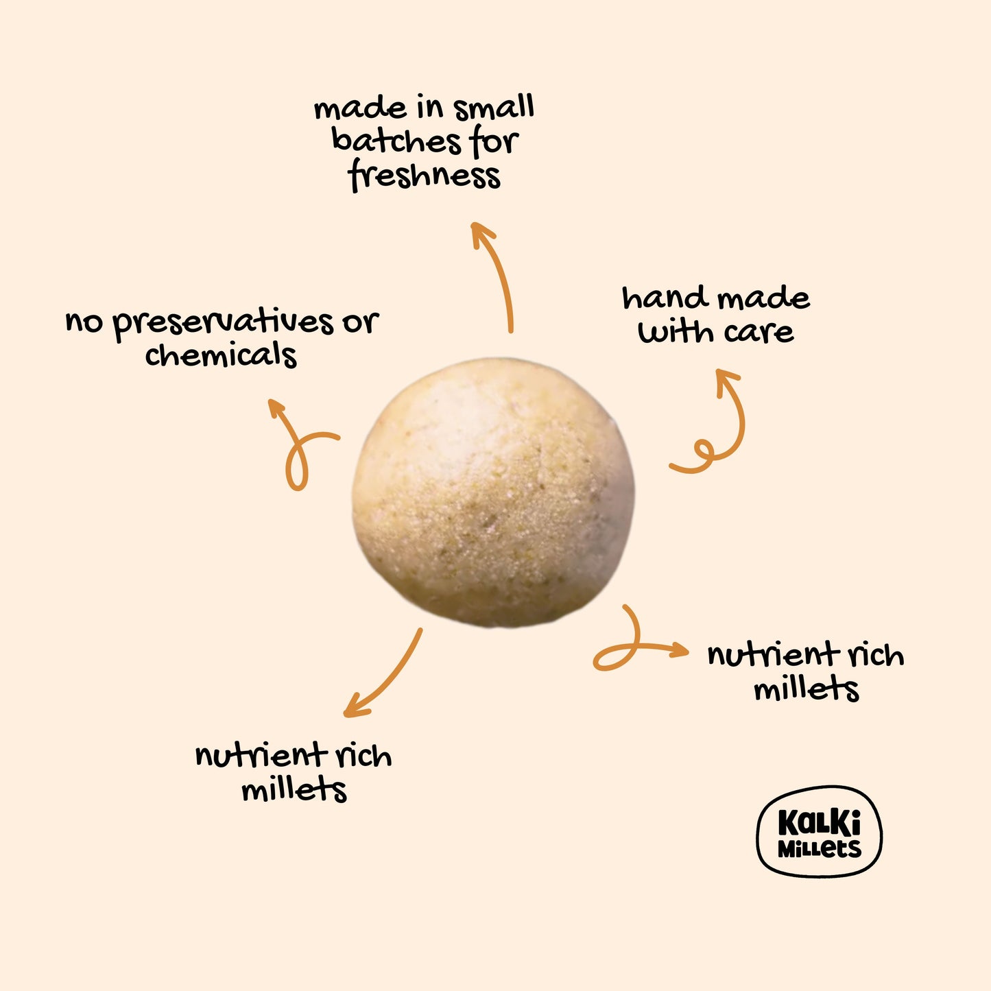 Kodo Millet Nutri Laddus – 5 Pieces (125g)